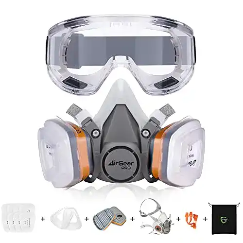 Gasmaske AirGearPro G-500 mit A1P2 Filter für Atemschutz