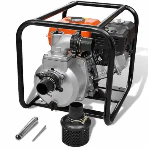 Benzin Wasserpumpe vidaXL 4800 W für Garten und Bewässerung