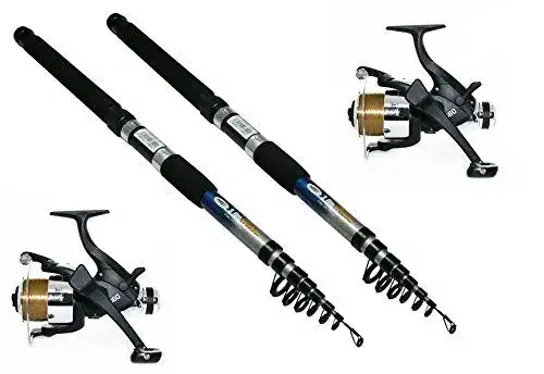 Karpfenruten G8DS Set für Zander, Hecht und Karpfen – 2 Angelruten