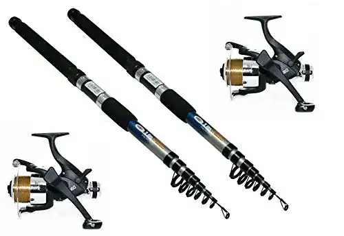 Karpfenruten G8DS Set für Zander, Hecht und Karpfen – 2 Angelruten