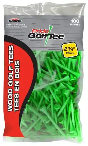 Golf-Tees Pride Golf Tee Neongrün 100 Stück im Beutel
