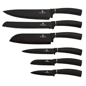 Berlinger Haus Black Rose 6er Set Profi Küchenmesser mit Edelstahlklingen