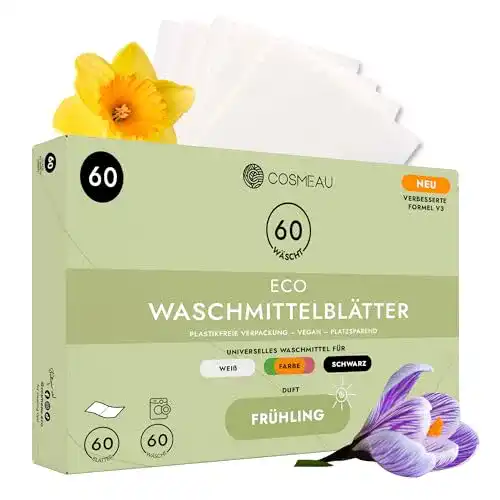 Waschmittelblätter Cosmeau – Nachhaltiges Waschmittel für alle Farben