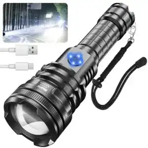 Taschenlampe 10000 Lumen WholeFire LED USB Aufladbar