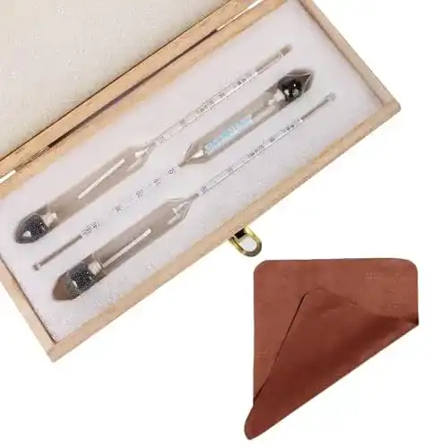 Alkoholmeter HTBAKOI für Wein, Alkometer Set mit 5 Messgeräten