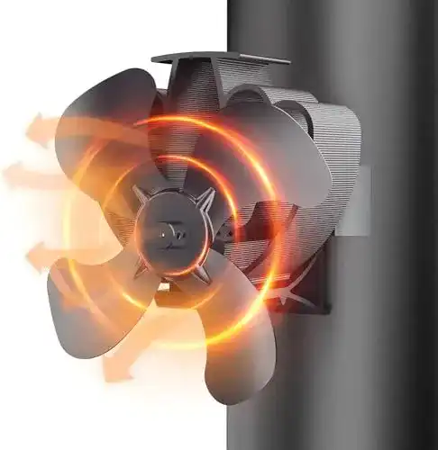 Ofenventilator Drcokars – Magnetischer Kaminventilator für Holzöfen