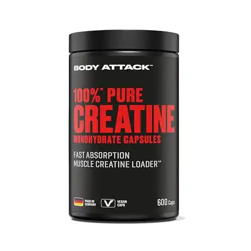 Creatine Monohydrat Kapseln von Body Attack Sports Nutrition