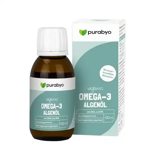 Algenöl Purabyo mit Omega 3 – Vegane Quelle in Glas