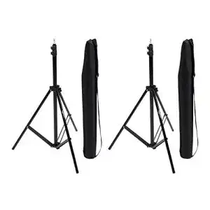 Lampenstativ Amazon Basics 2er-Pack aus Aluminium, 2,04 m für Kamera