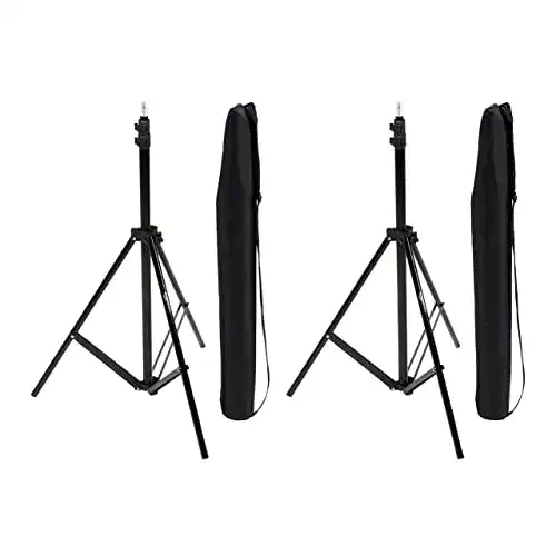 Lampenstativ Amazon Basics 2er-Pack aus Aluminium, 2,04 m für Kamera