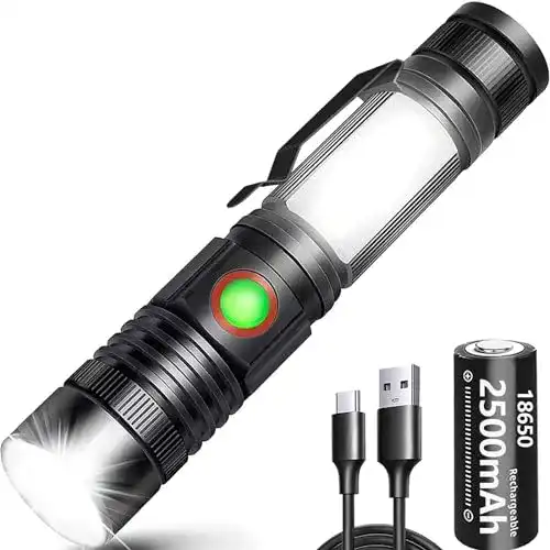 Aufladbare LED Taschenlampe REHKITTZ mit 2000 Lumen