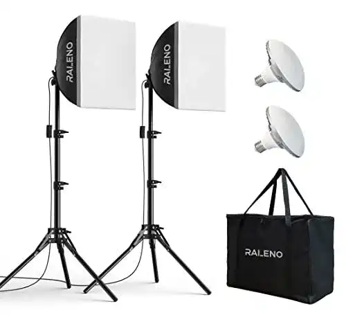 Fotostudio-Set RaLeno Softboxen für professionelle Lichtgestaltung