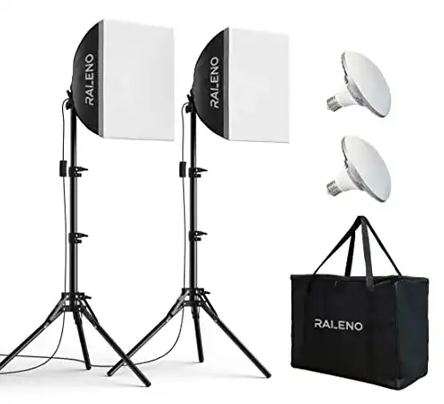 Fotostudio-Set RaLeno Softboxen für professionelle Lichtgestaltung