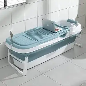 Faltbare Badewanne Schwänlein für Erwachsene 158x64x54 cm