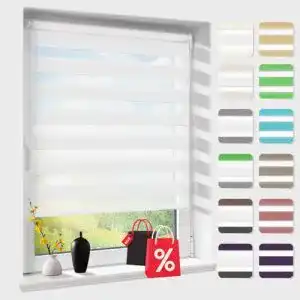 Doppelrollo Atlaz Klemmfix ohne Bohren für Fenster und Türen