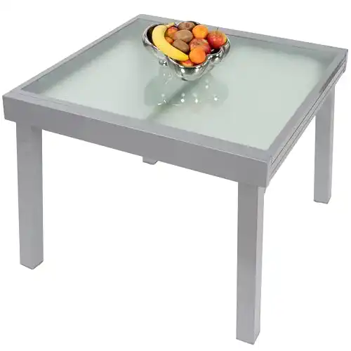 Ausziehbarer Gartentisch Diplomat Quadro aus Aluminium