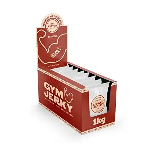 Beef Jerky Gym Jerky Barbecue, 1 kg (25×40 g) mit 55% Protein