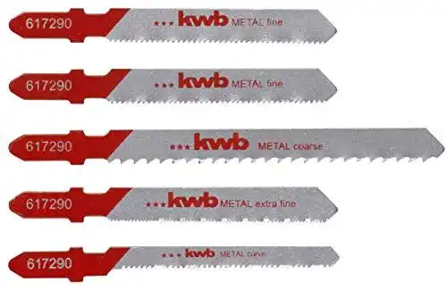 Stichsägeblätter für Metall im 5-teiligen Set von kwb