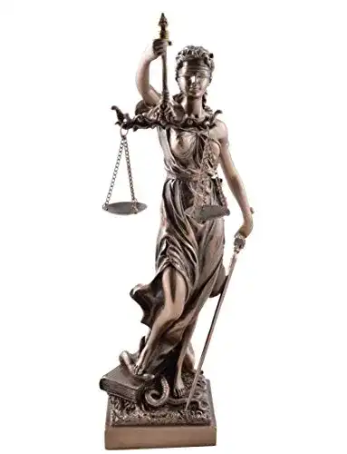 Justitia Statue von Veronese – Göttin der Gerechtigkeit aus Polyresin