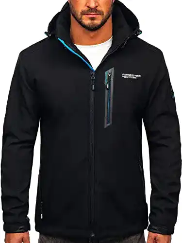 Übergangsjacke Herren BOLF Softshelljacke mit Kapuze