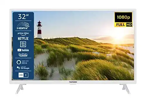 32-Zoll Fernseher Telefunken XF32SN550S-W Smart TV mit Full HD