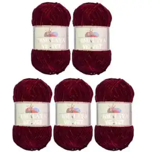 Chenille-Wolle Ilkadim 5 x 100 Gramm Himalaya Velvet Micro-Polyester
