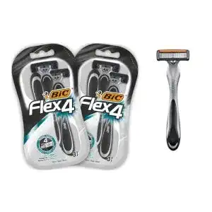 Bic Flex 4 Einwegrasierer Herren im Set mit 6 Rasierern