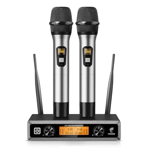 Funkmikrofon Tonor Wireless UHF Professionelles dynamisches Mikrofon