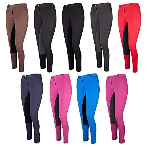 Reithose für Kinder PFIFF Unisex 743628 Vollbesatzhose, Blau