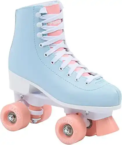 Rollschuhe Madivo Pastel für Damen im Retro-Stil mit ABEC-7 Kugellagern