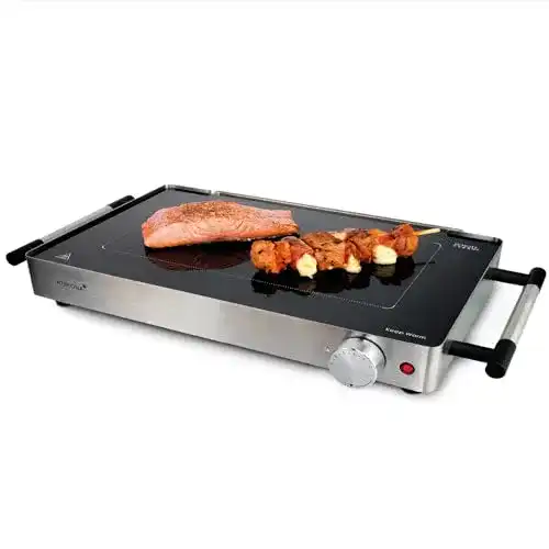 Warmhalteplatte und Tischgrill Korona 46100 mit Glasoberfläche