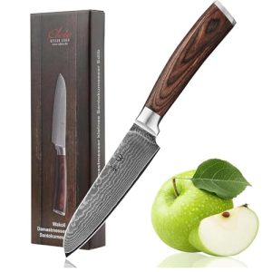 Damast Küchenmesser Wakoli EDIB kleines Santoku mit 12 cm Klinge