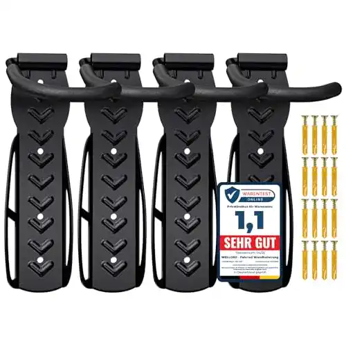 Fahrrad-Wandhalterung Wellgro – Platzsparender Stahl Fahrradhalter