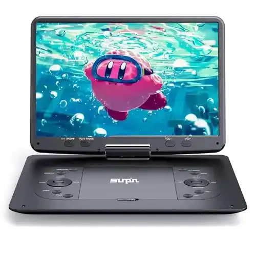 Tragbarer DVD-Player SUNPIN 16,9 Zoll mit großem Bildschirm