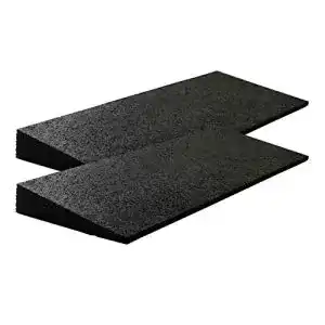 Rollstuhlrampe Szagato Bordsteinrampe aus Gummi 500x200x43 mm Set