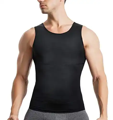 Bingrong Herren Kompressionsshirt für Shapewear und Sport