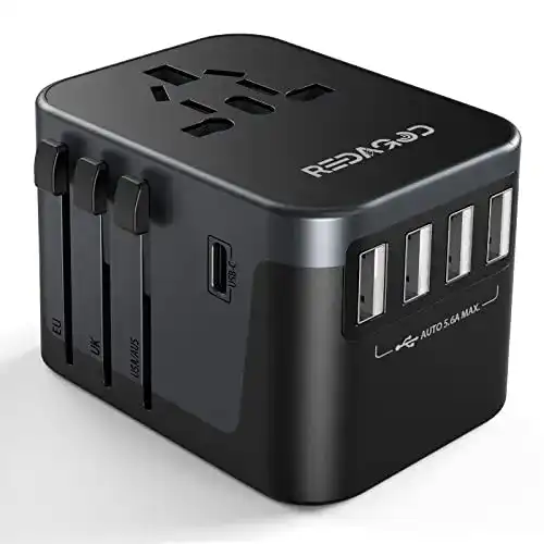 Reiseadapter für über 224 Länder mit 28W Fast Charge