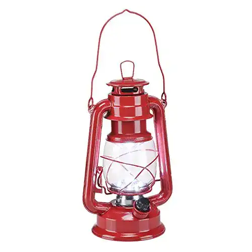 Sturmlaterne für Haushalt und Camping Metalllaterne mit LED-Beleuchtung