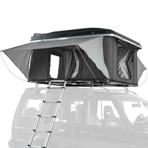 Dachzelt Prime Tech Nevada Hartschale schwarz/grau für Autos