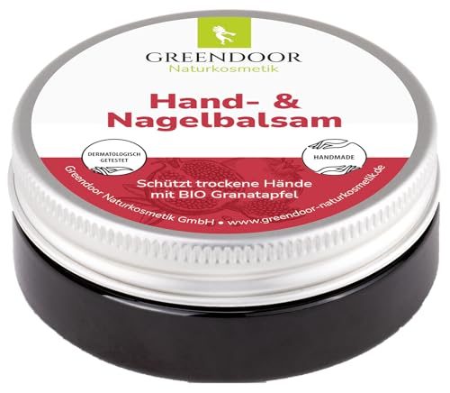 Handbalsam Greendoor für sehr trockene Haut mit Bio Granatapfel