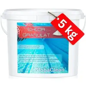 Chlorgranulat GlobaClean 5 kg für Pools – organisch und schnell löslich