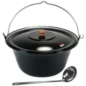 Gulaschkessel Grillplanet 15 Liter emailliert mit Deckel