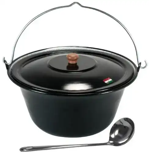 Gulaschkessel Grillplanet 15 Liter emailliert mit Deckel