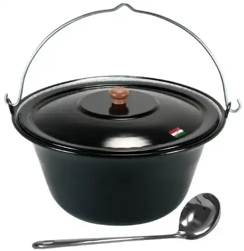 Gulaschkessel Grillplanet 15 Liter emailliert mit Deckel