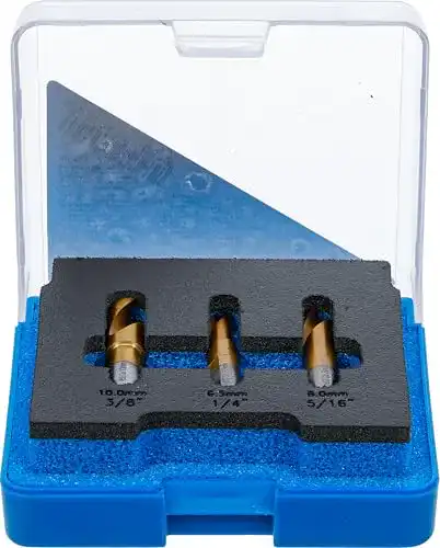 Schweißpunktbohrer BGS 5081 Set mit Fräsern in 6,5 mm, 8 mm, 10 mm