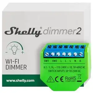 WLAN Dimmer Shelly Dimmer 2 – Intelligenter Dimmer ohne Neutralleiter
