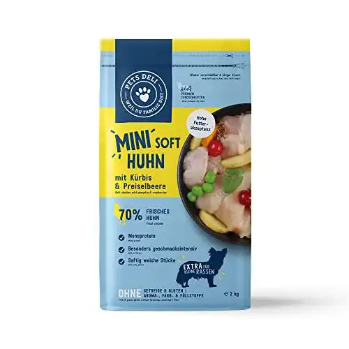 Pets Deli Soft Trockenfutter für kleine Hunderassen mit Huhn, 2 kg