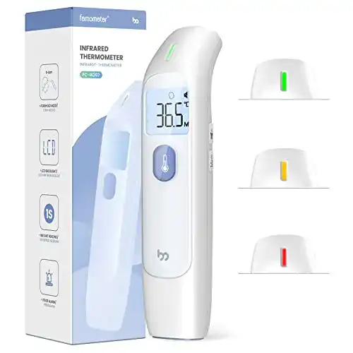 Stirnthermometer Femometer – Kontaktloses Fieberthermometer mit LCD-Bildschirm