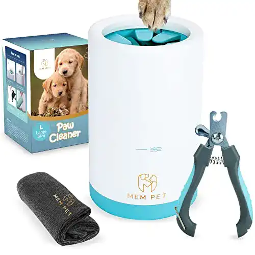 Pfotenreiniger Mem Pet 3in1 für Hunde Dreck entfernen leicht gemacht