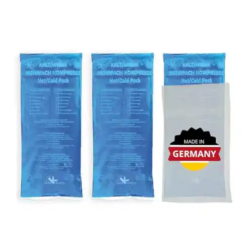 Kühlakku Gel Kühlpads 3er Set für Kalt- und Warmanwendungen